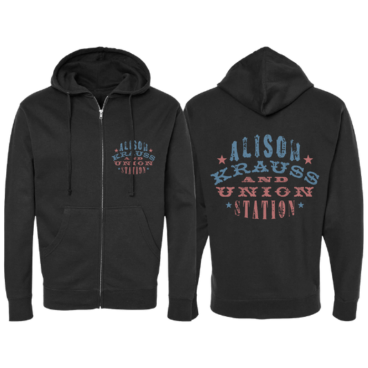 Woodstamp Zip Up Hoodie