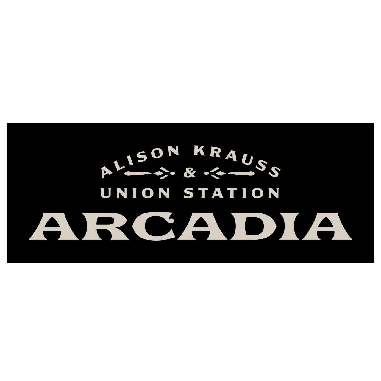 Arcadia Black Block Sticker