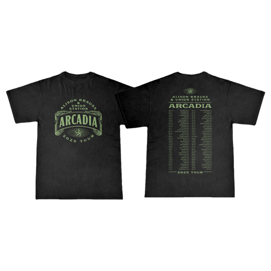 Arcadia Alison Krauss 2025 Black Tour Tee