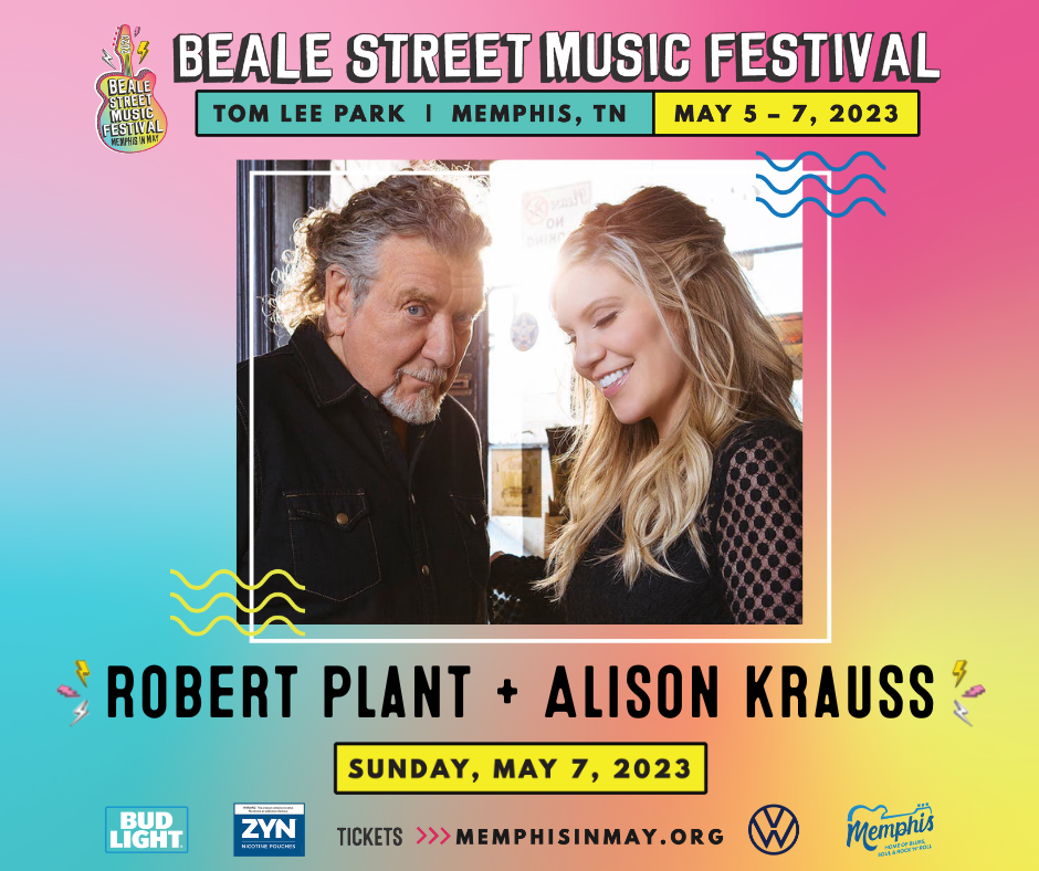 Featured image for “Alison Krauss and Robert Plant Coming to Beale Street Music Festival in Memphis”